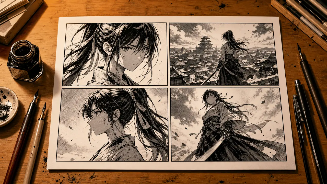 ai漫画提示词怎么写才出分镜？四件套齐了主笔才肯用